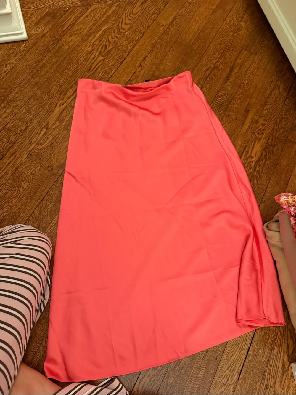 J. Crew Coral Maxi Skirt - Smooth A-Line Silhouette